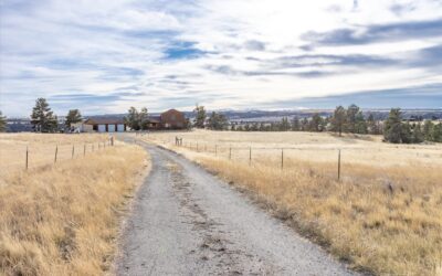 Log home on 20 acres with incredible views.